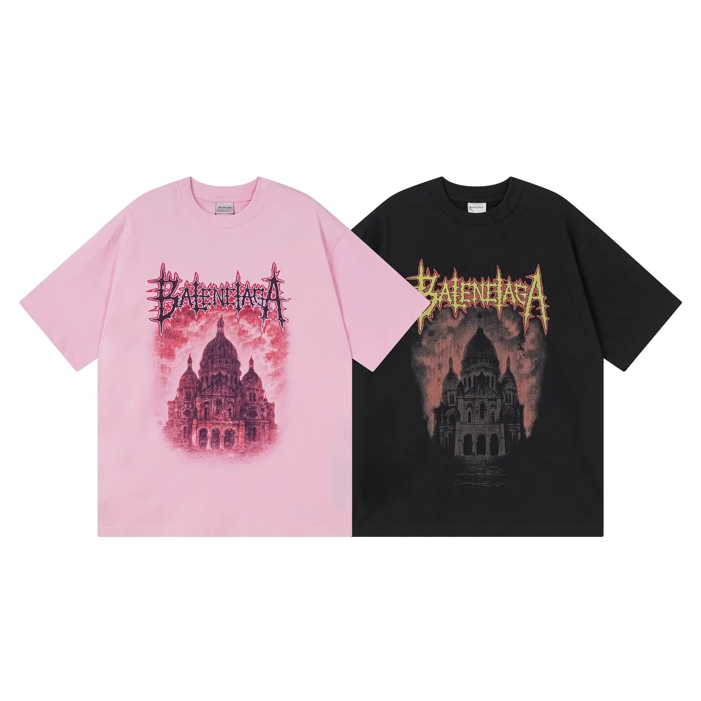 【 . Quality】BALENCI*GA/ .SS 26 New Arrival Balenclag* Sacre Coeur T 。 . Authentic ， 。 ZP 。 260 ， . ， ， 。 。 ， 。 OS . Same Style ：BL 263769 ：Black，Pink Size：XS S M L